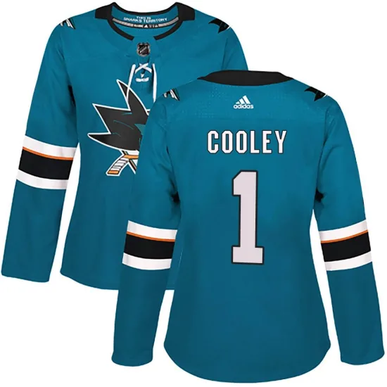 Adidas Devin Cooley San Jose Sharks Women's Authentic Home Jersey - Teal