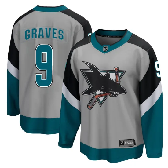 Fanatics Branded Adam Graves San Jose Sharks Youth Breakaway 2020/21 Special Edition Jersey - Gray