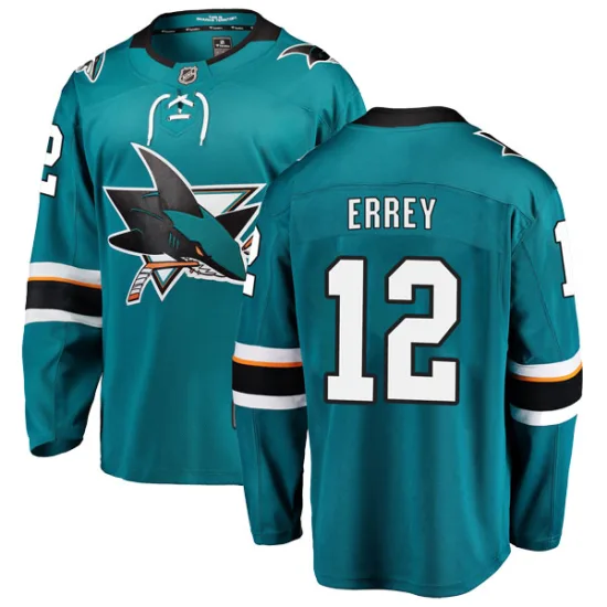 Fanatics Branded Bob Errey San Jose Sharks Breakaway Home Jersey - Teal