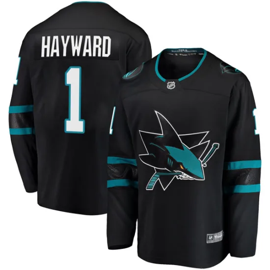 Fanatics Branded Brian Hayward San Jose Sharks Breakaway Alternate Jersey - Black