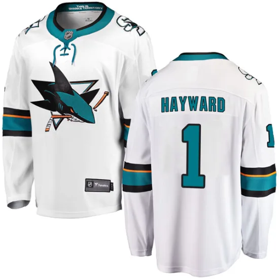 Fanatics Branded Brian Hayward San Jose Sharks Breakaway Away Jersey - White