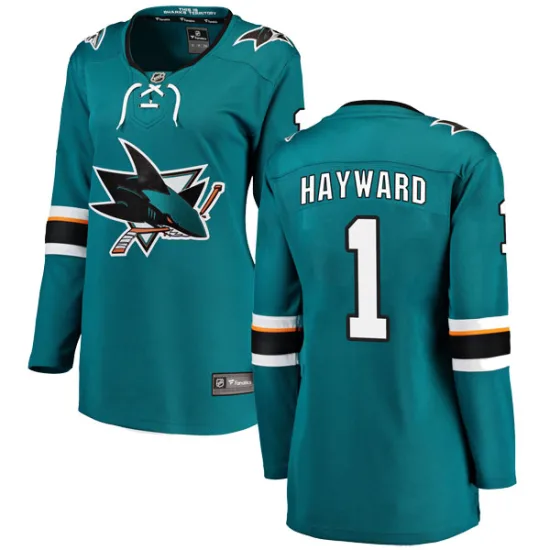 Fanatics Branded Brian Hayward San Jose Sharks Women's Breakaway Home Jersey - Teal
