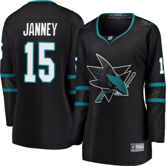 Fanatics Branded Craig Janney San Jose Sharks Women's Breakaway Alternate Jersey - Black