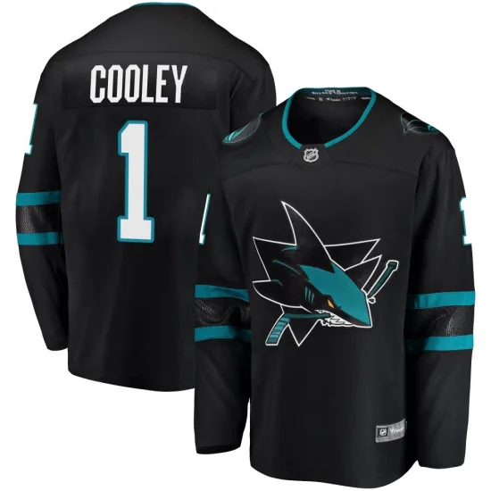 Fanatics Branded Devin Cooley San Jose Sharks Youth Breakaway Alternate Jersey - Black