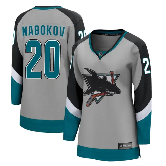 Fanatics Branded Evgeni Nabokov San Jose Sharks Women's Breakaway 2020/21 Special Edition Jersey - Gray