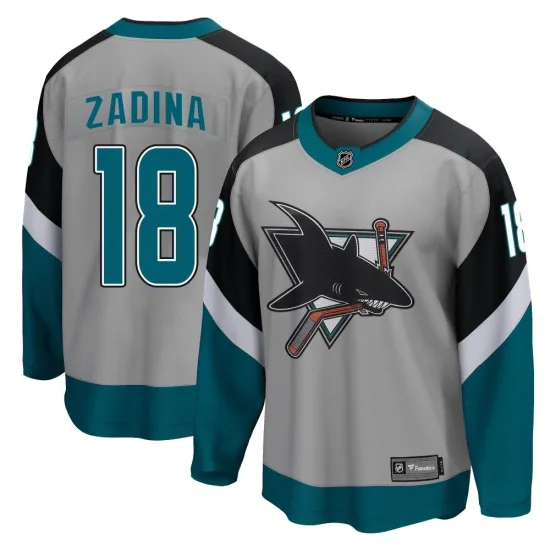 Fanatics Branded Filip Zadina San Jose Sharks Breakaway 2020/21 Special Edition Jersey - Gray