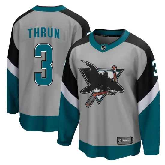 Fanatics Branded Henry Thrun San Jose Sharks Breakaway 2020/21 Special Edition Jersey - Gray