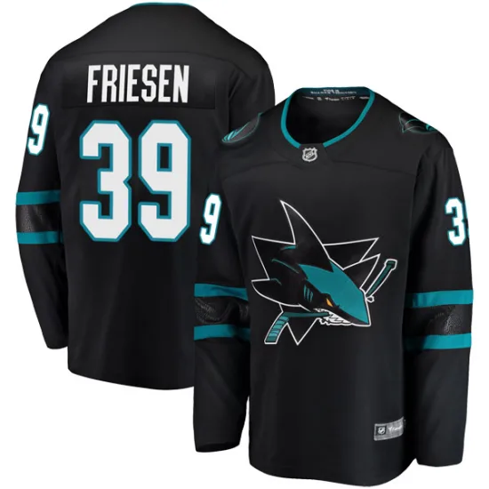 Fanatics Branded Jeff Friesen San Jose Sharks Youth Breakaway Alternate Jersey - Black