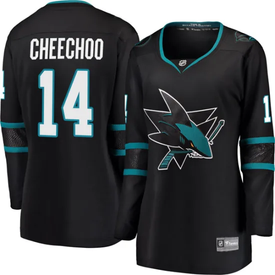 Fanatics Branded Jonathan Cheechoo San Jose Sharks Women's Breakaway Alternate Jersey - Black
