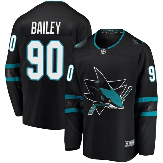 Fanatics Branded Justin Bailey San Jose Sharks Breakaway Alternate Jersey - Black