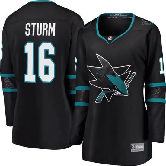 Fanatics Branded Marco Sturm San Jose Sharks Women's Breakaway Alternate Jersey - Black