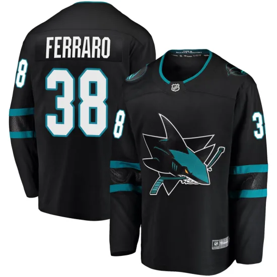 Fanatics Branded Mario Ferraro San Jose Sharks Breakaway Alternate Jersey - Black