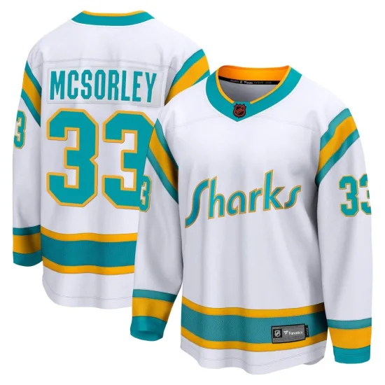Fanatics Branded Marty Mcsorley San Jose Sharks Youth Breakaway Special Edition 2.0 Jersey - White