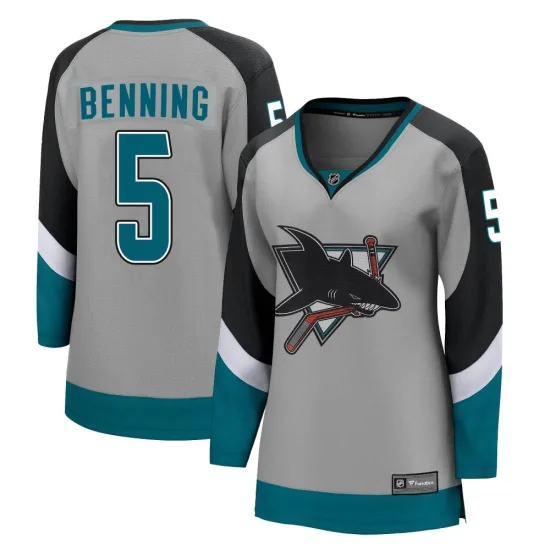 Fanatics Branded Matt Benning San Jose Sharks Women's Breakaway 2020/21 Special Edition Jersey - Gray