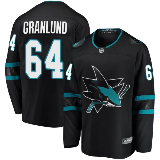 Fanatics Branded Mikael Granlund San Jose Sharks Breakaway Alternate Jersey - Black