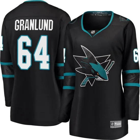 Fanatics Branded Mikael Granlund San Jose Sharks Women's Breakaway Alternate Jersey - Black