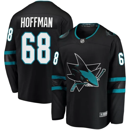 Fanatics Branded Mike Hoffman San Jose Sharks Breakaway Alternate Jersey - Black