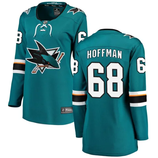 Fanatics Branded Mike Hoffman San Jose Sharks Women's Breakaway Home Jersey - Teal