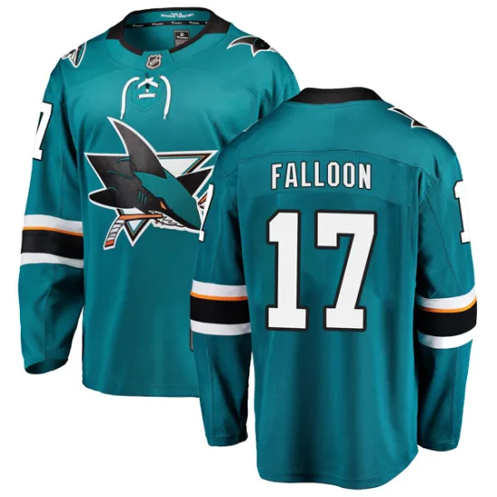 Fanatics Branded Pat Falloon San Jose Sharks Breakaway Home Jersey - Teal