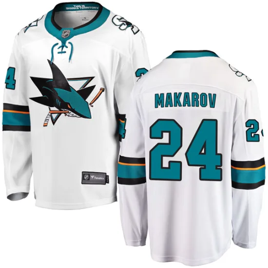 Fanatics Branded Sergei Makarov San Jose Sharks Breakaway Away Jersey - White