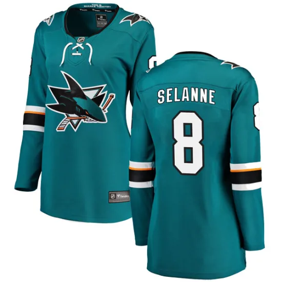 Fanatics Branded Teemu Selanne San Jose Sharks Women's Breakaway Home Jersey - Teal