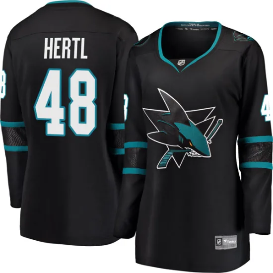 Fanatics Branded Tomas Hertl San Jose Sharks Women's Breakaway Alternate Jersey - Black