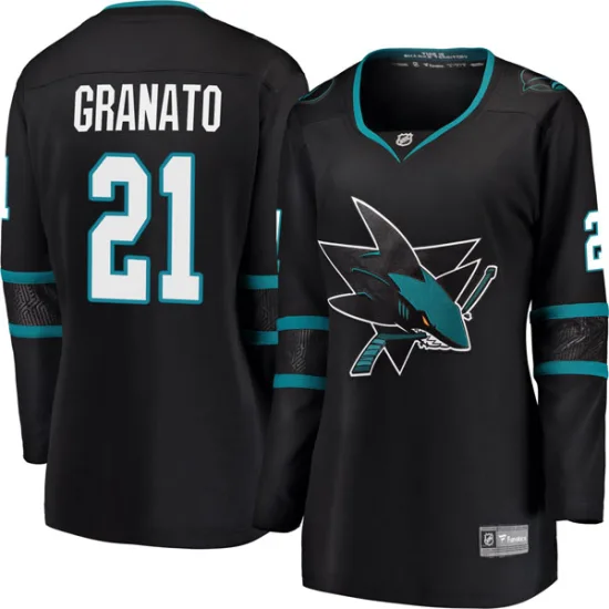 Fanatics Branded Tony Granato San Jose Sharks Women's Breakaway Alternate Jersey - Black