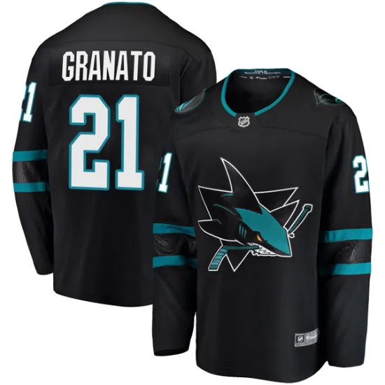 Fanatics Branded Tony Granato San Jose Sharks Youth Breakaway Alternate Jersey - Black