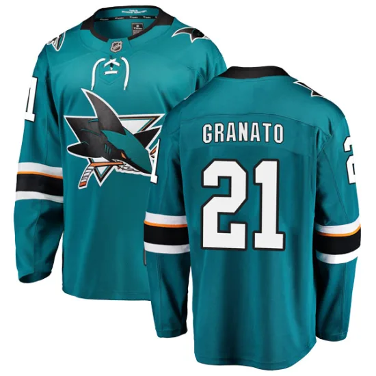 Fanatics Branded Tony Granato San Jose Sharks Youth Breakaway Home Jersey - Teal