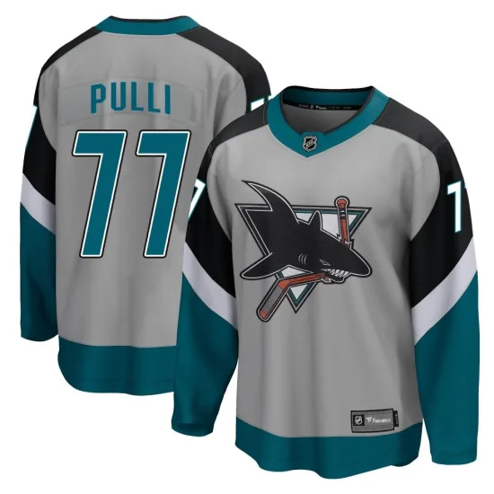 Fanatics Branded Valtteri Pulli San Jose Sharks Breakaway 2020/21 Special Edition Jersey - Gray