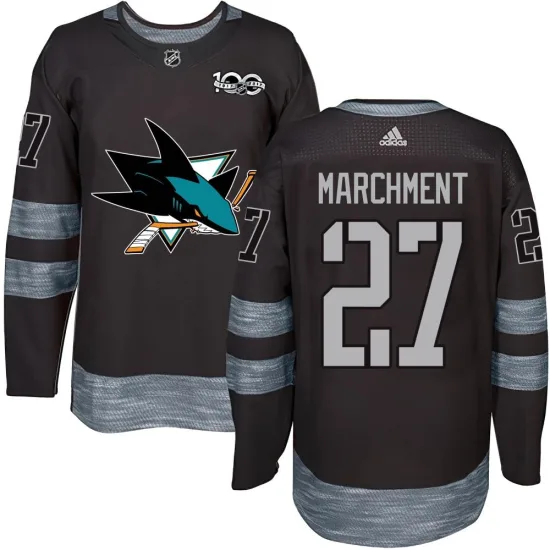 Bryan Marchment San Jose Sharks Youth Authentic 1917-2017 100th Anniversary Jersey - Black