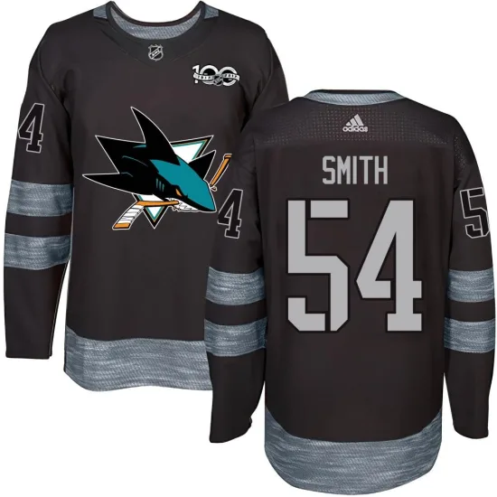 Givani Smith San Jose Sharks Youth Authentic 1917-2017 100th Anniversary Jersey - Black