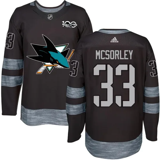 Marty Mcsorley San Jose Sharks Youth Authentic 1917-2017 100th Anniversary Jersey - Black